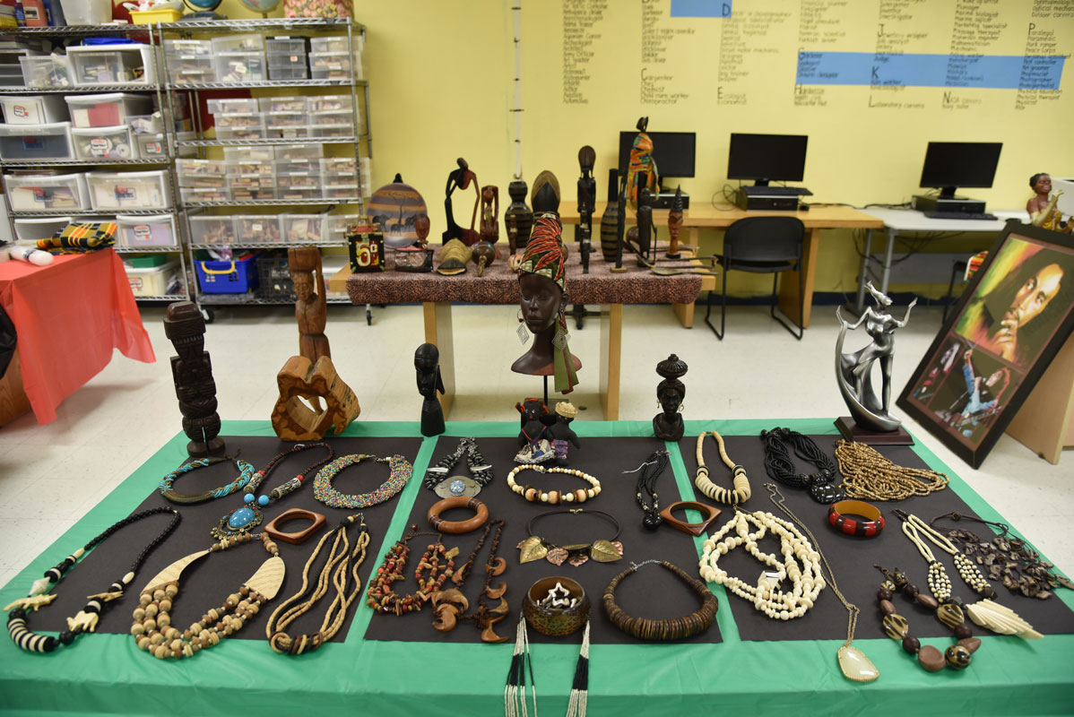 There were so many items on display that visitors took their time making their way around the roo  