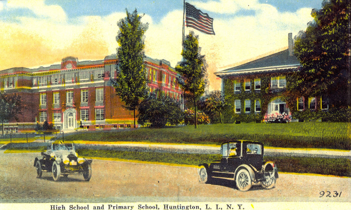 Huntington High School and Main Street School in 1915.