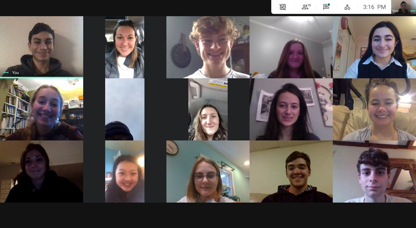 Latin Honor Society members have been meeting virtually.