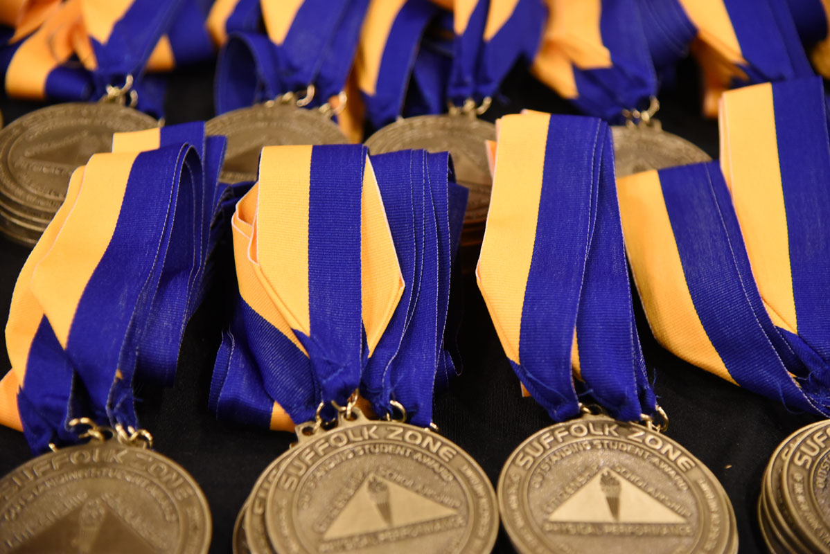 Coveted Suffolk Zone Award medals