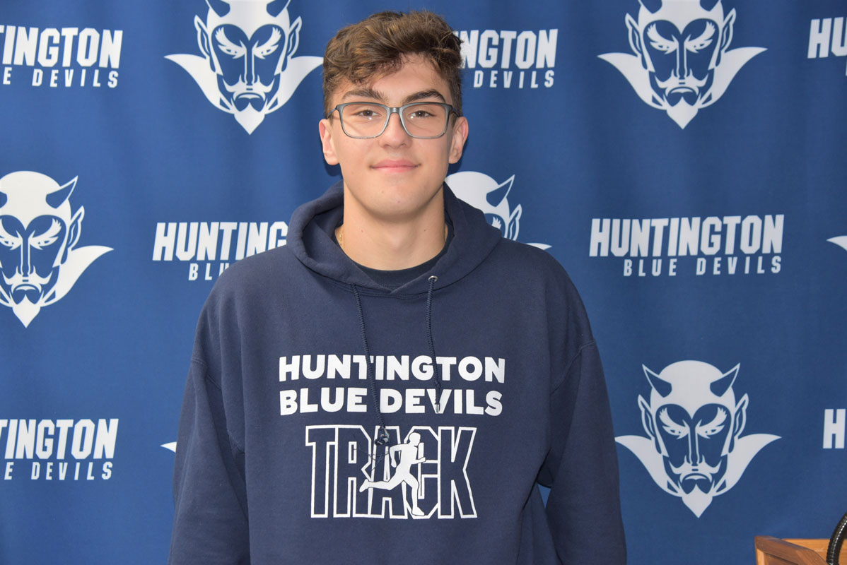 Suffolk Zone Award recipient CJ Kiviat is a Blue Devil track star 