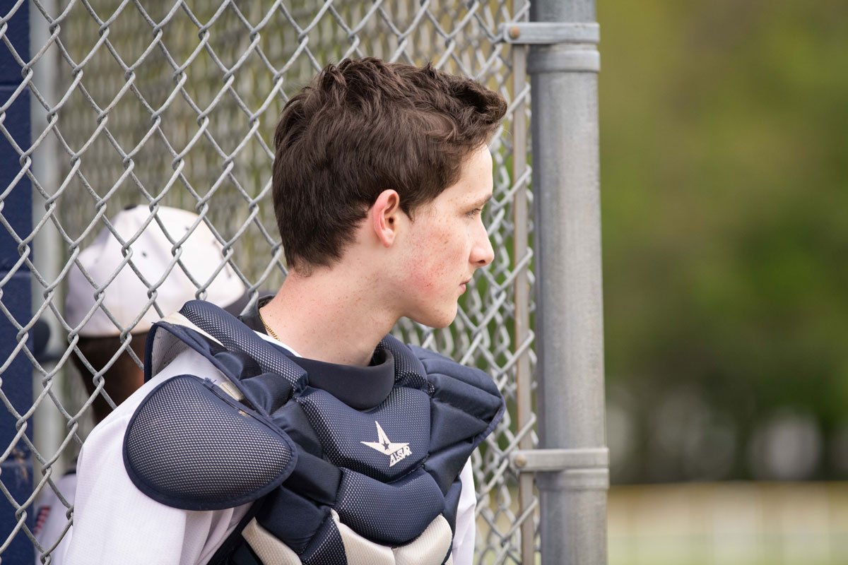 Huntington catcher Robby Harrington. (Darin Reed photo.)