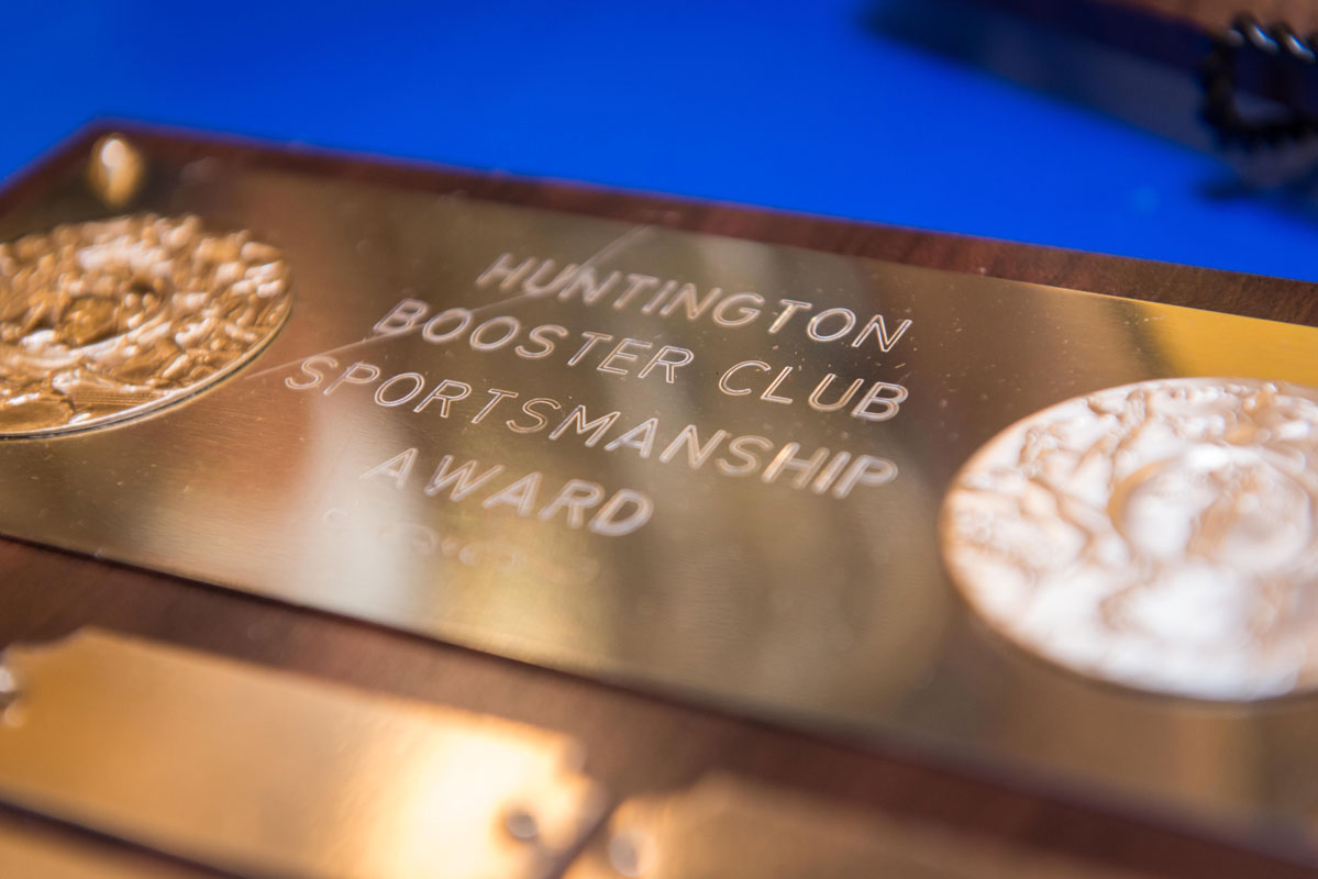 The Huntington Booster Club presented four scholarships in the amount of $1,000 each.