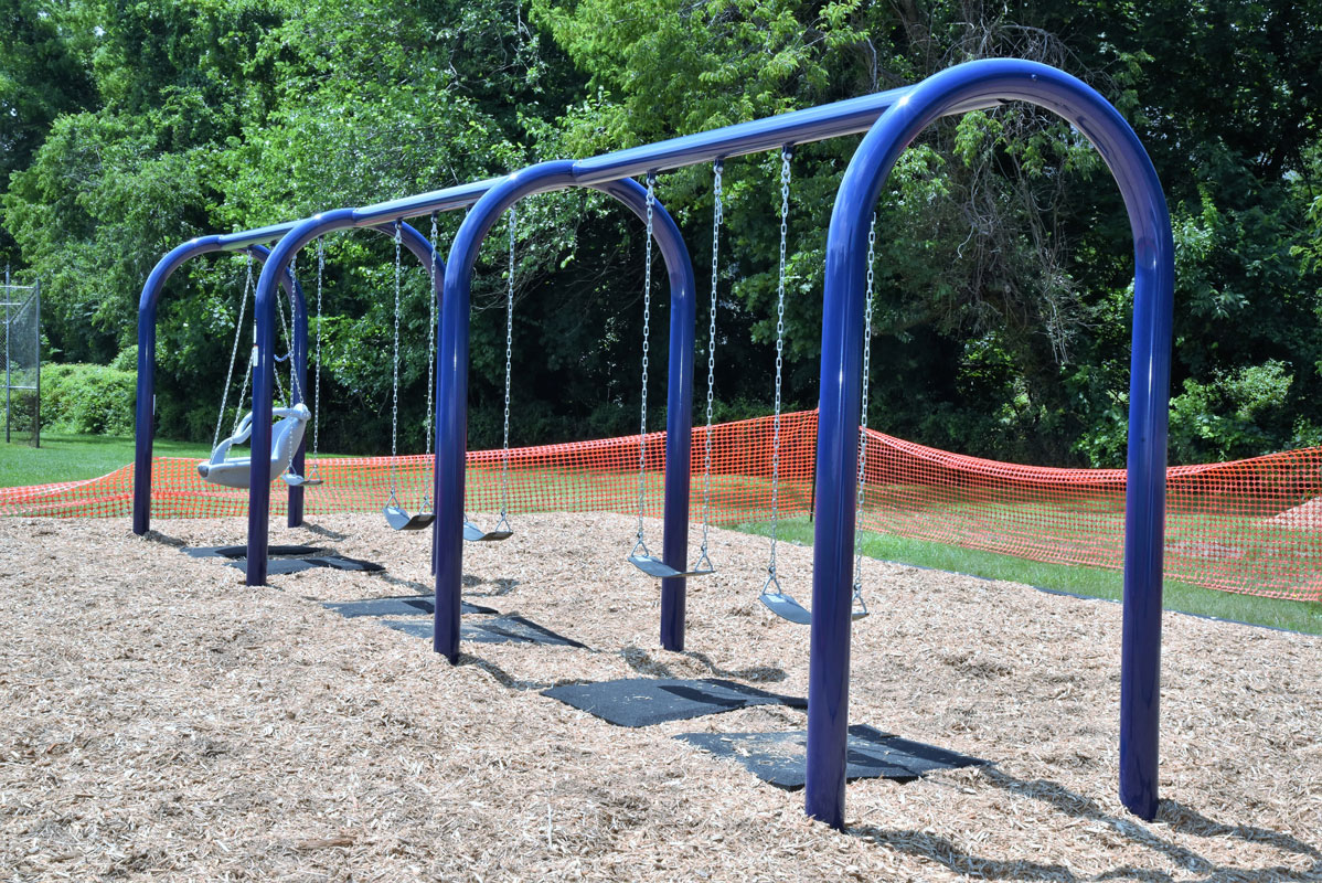 New swings at Southdown Primary School 