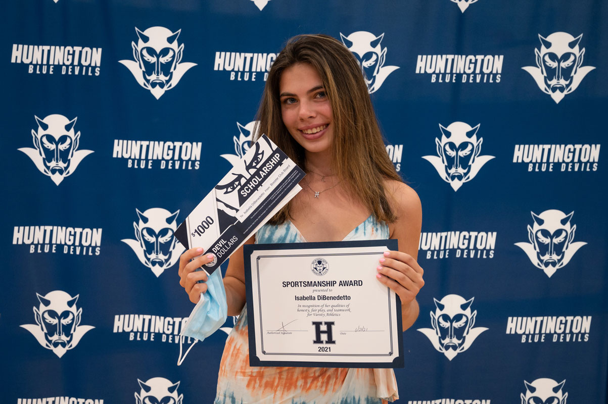 Booster Club scholarship recipient Isabella DiBenedetto was a Blue Devil field hockey star. (Darin Reed photo.)
