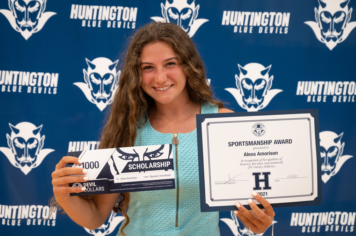 Booster Club scholarship winner Alexa Amorison will play lacrosse at Molloy College. (Darin Reed photo.)