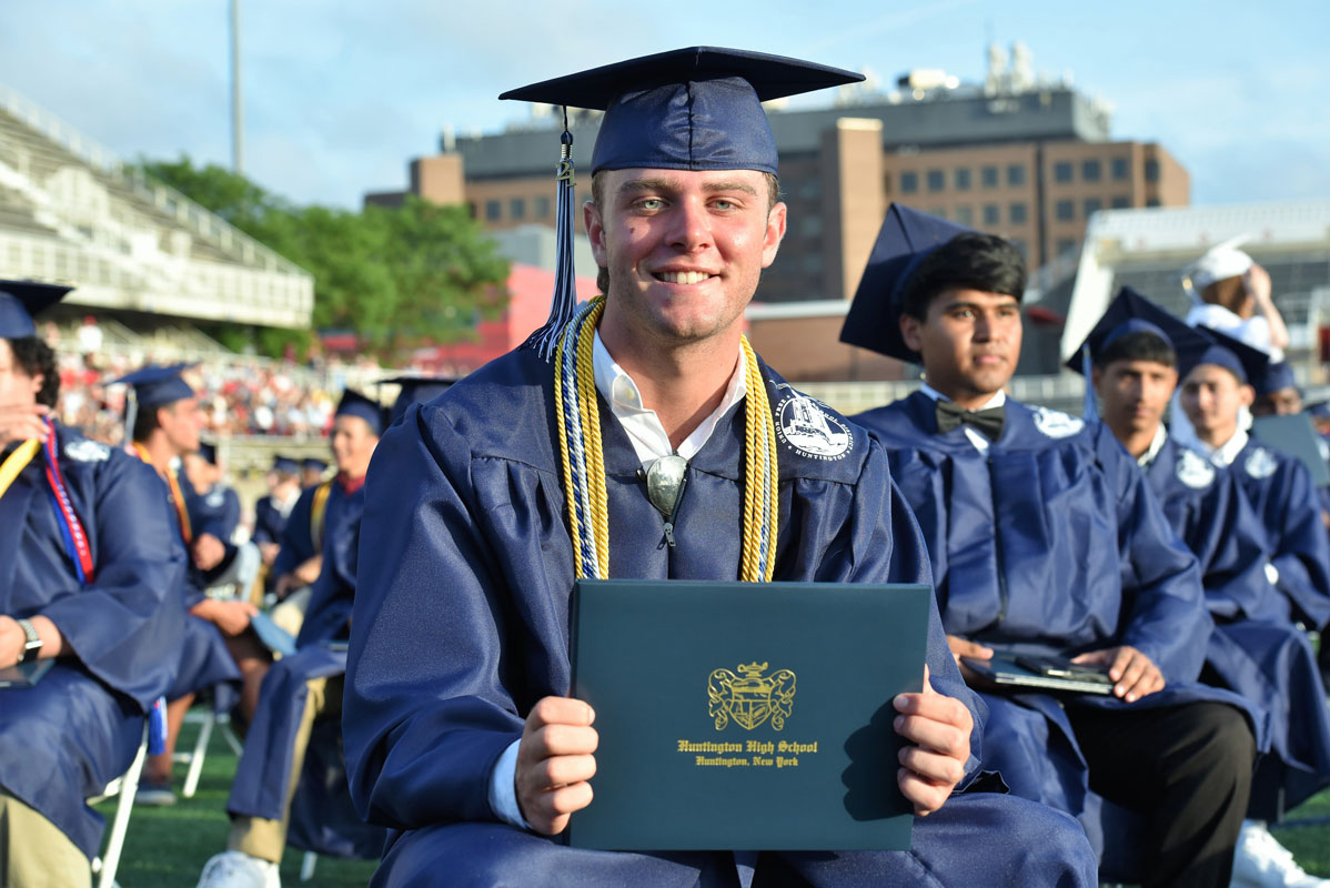 Aidan Bender was among the top members of Huntington's Class of 2021.