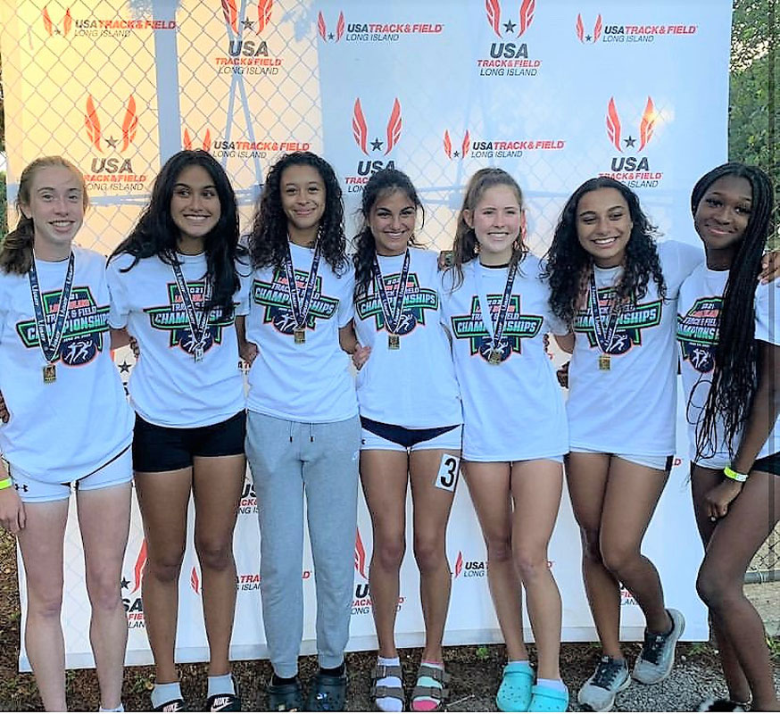 Huntington girls' track athletes did well at the LI Meet of Champions.
