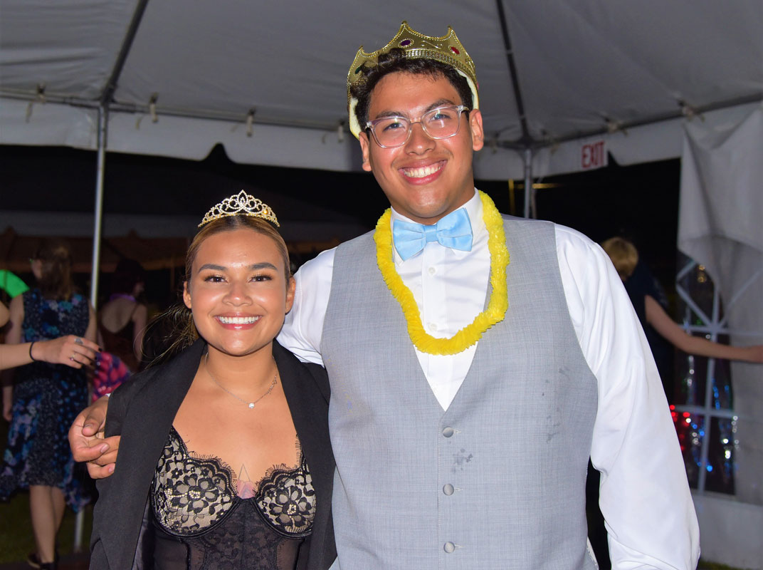  Prom King and Queen Jorge Cisneros and Johanna Campos. 