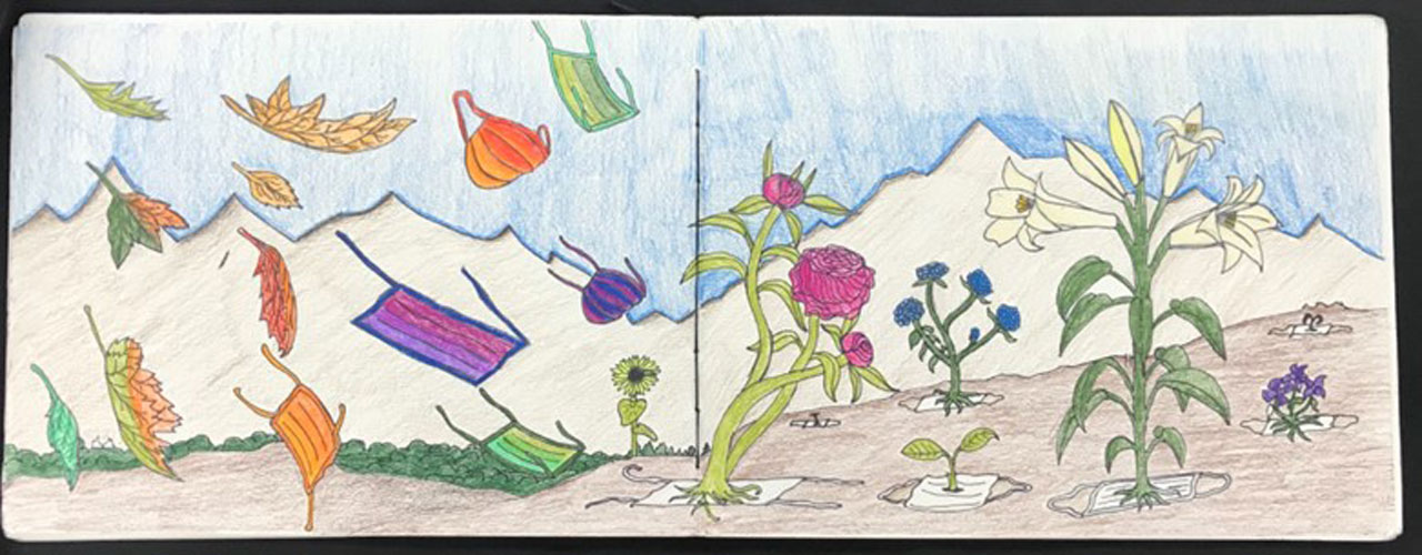 Gabriel Morales Flores ceated this design, which was then used to paint The Rock.