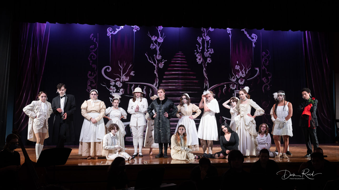 The Addams Family musical by the Huntington drama club promises to be a fun show. (Darin Reed photo)
