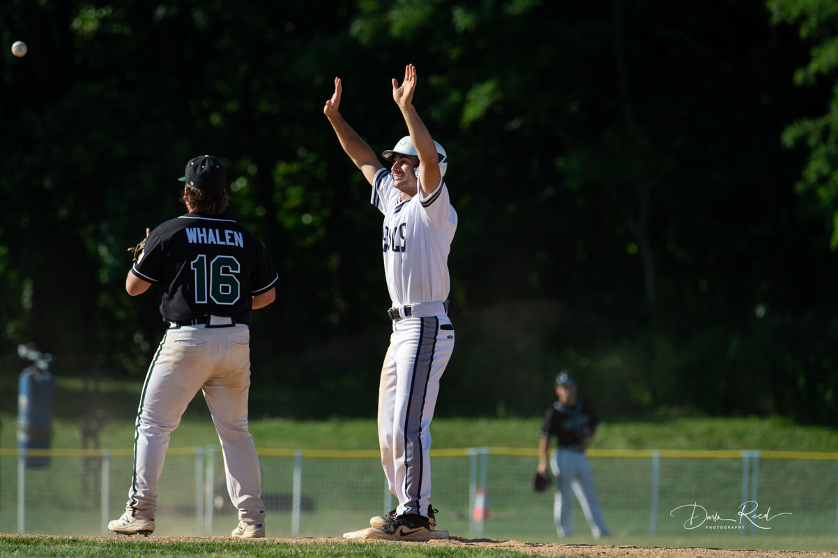 Chris Segreti had three hits and drove in three runs for Huntington. (Darin Reed photo.)