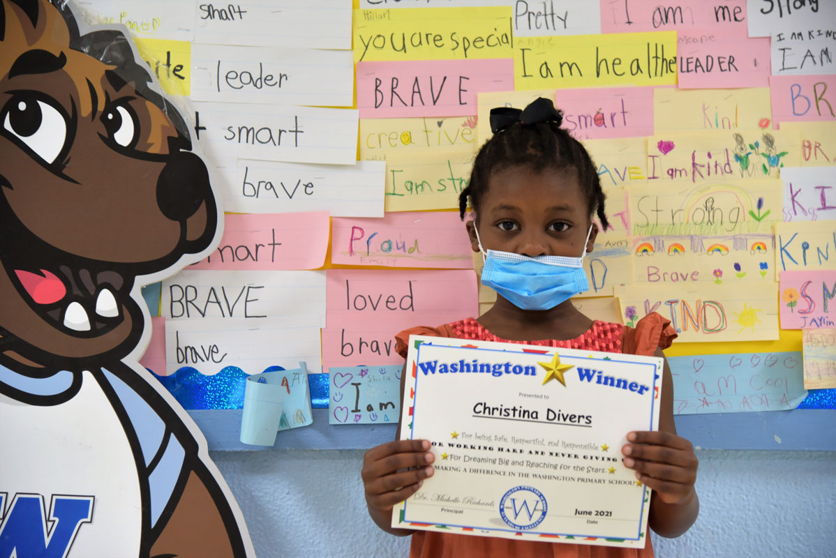 June's Washington Ways Award recipients are a happy group of youngsters 