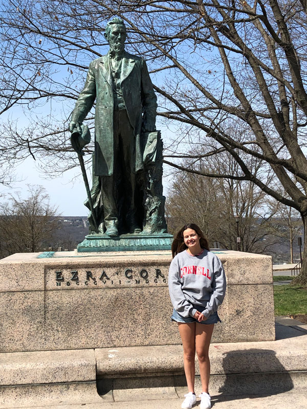 Huntington senior Chloe Buffone is excited to start studying at Cornell University.