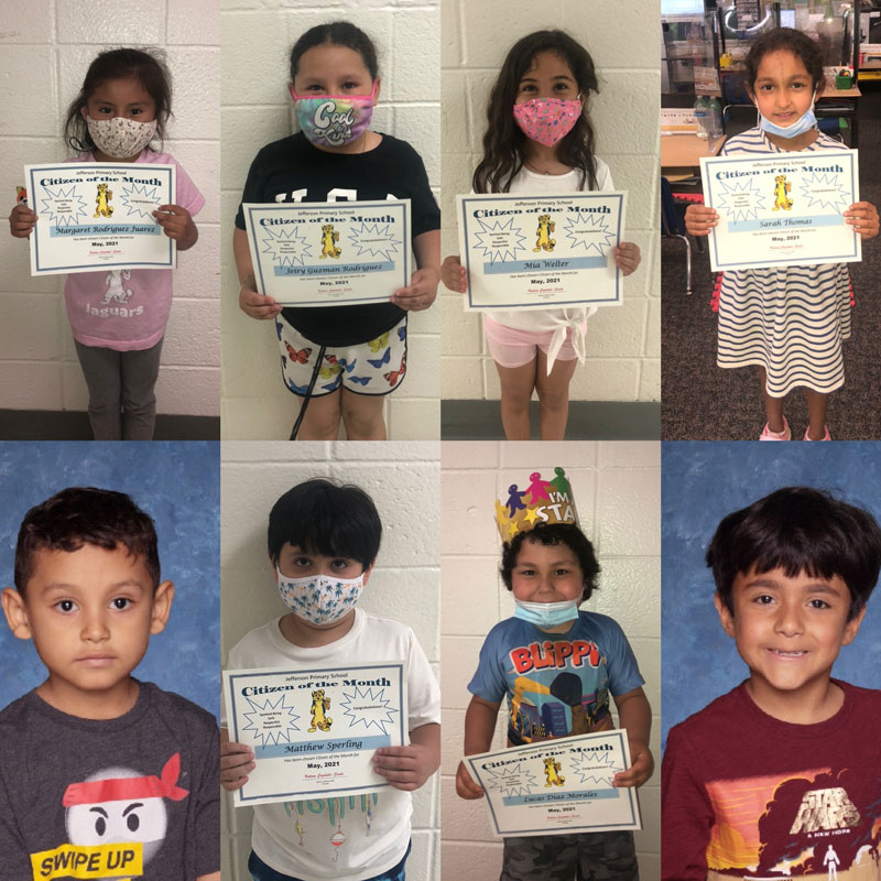 Jefferson's Citizens of the Month for May are a great group of youngsters 