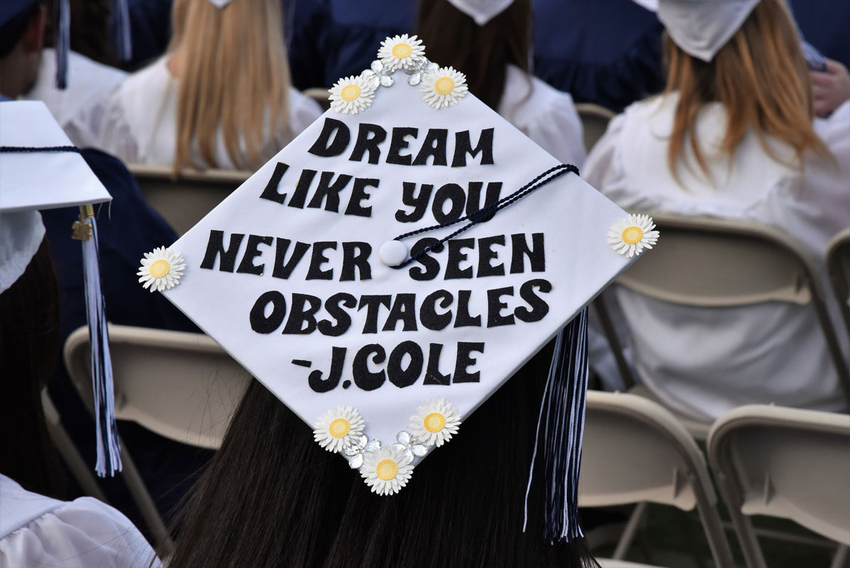 Huntington's Class of 2021 will surely decorate their caps like their predecessors have done for many years 