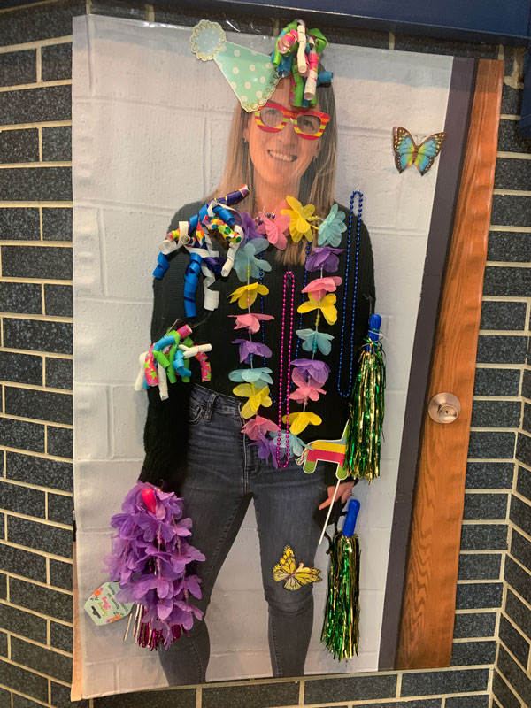 The Finley Honor Society's Decorate a Staff Member initiative was a success