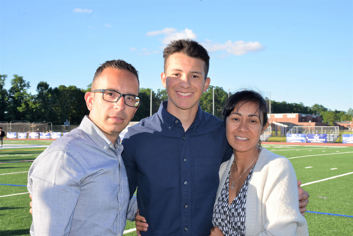 Huntington's Distinguished Seniors are all smiles.