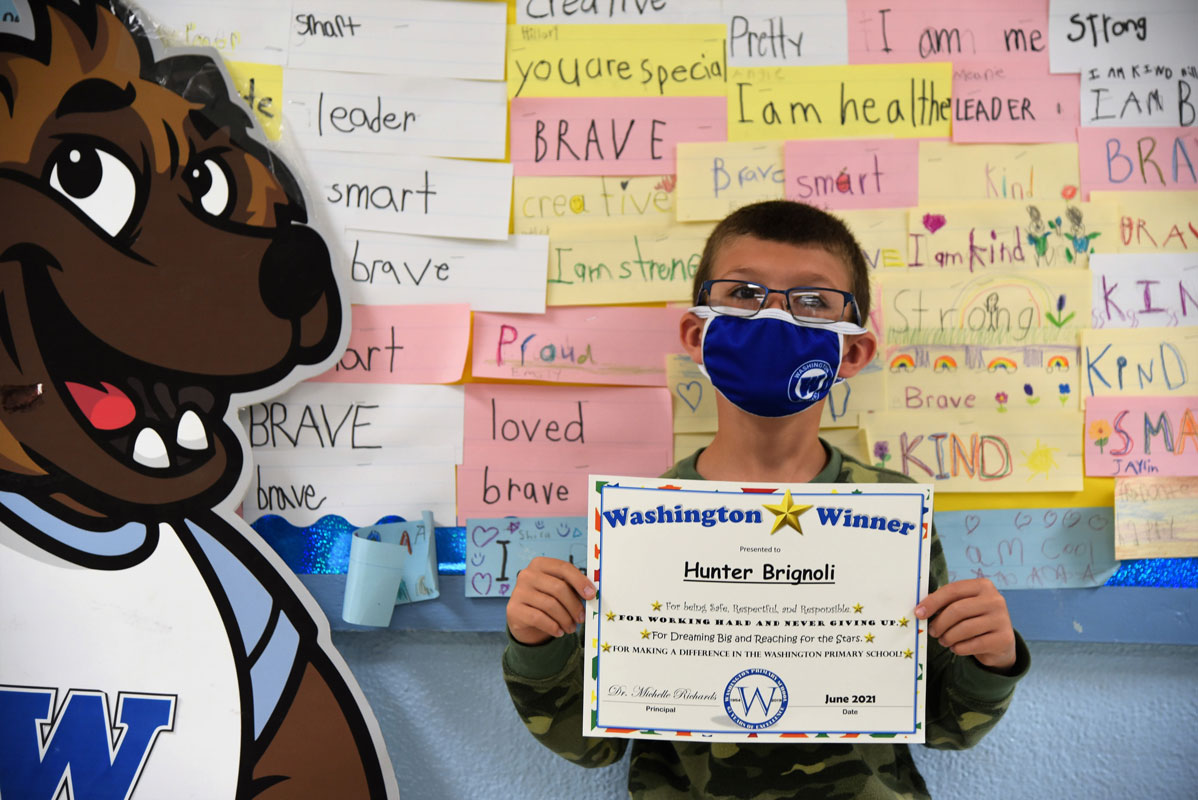 June's Washington Ways Award recipients are a happy group of youngsters 
