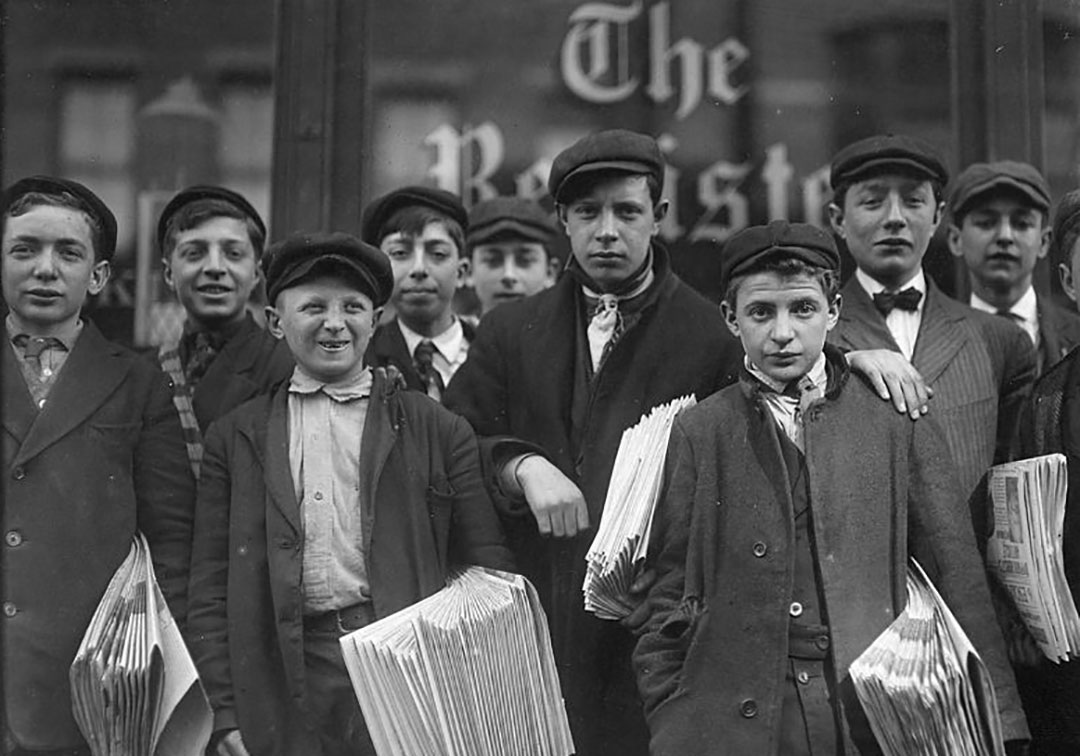 The newsboy strike of 1899 was the focus of an award winning documentary by two Huntington freshmen.  