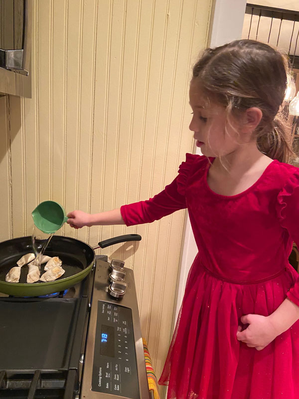 Charlotte LaMendola cooked up a storm for the evening.