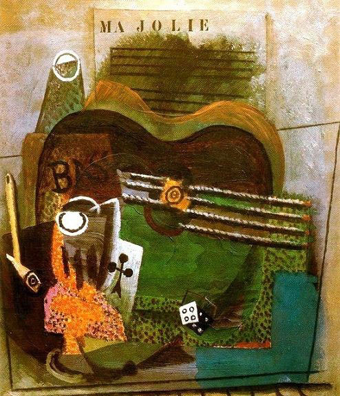 Picasso finished this oil on canvas painting in 1912.