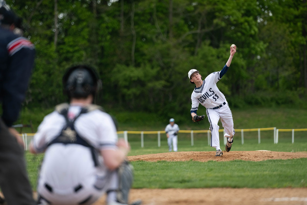 Palmer O'Beirne fanned 13 batters on Tuesday afternoon. (Darin Reed photo.)