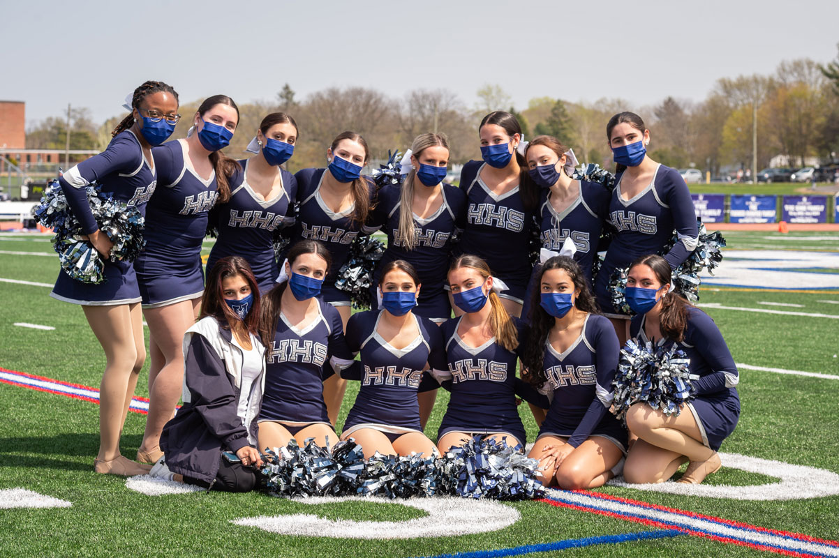 The 2021 Huntington Highsteppers at Blue Devil Stadium. (Darin Reed photo)
