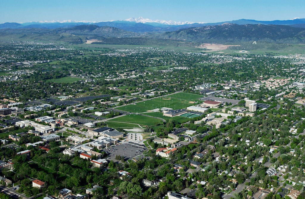 Colorado State University's sprawling campus covers hundreds of acres.
