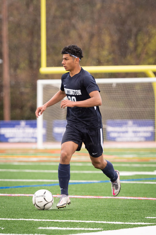 The Huntington boys' soccer team reached the Suffolk playoffs this spring. (Darin Reed photo)