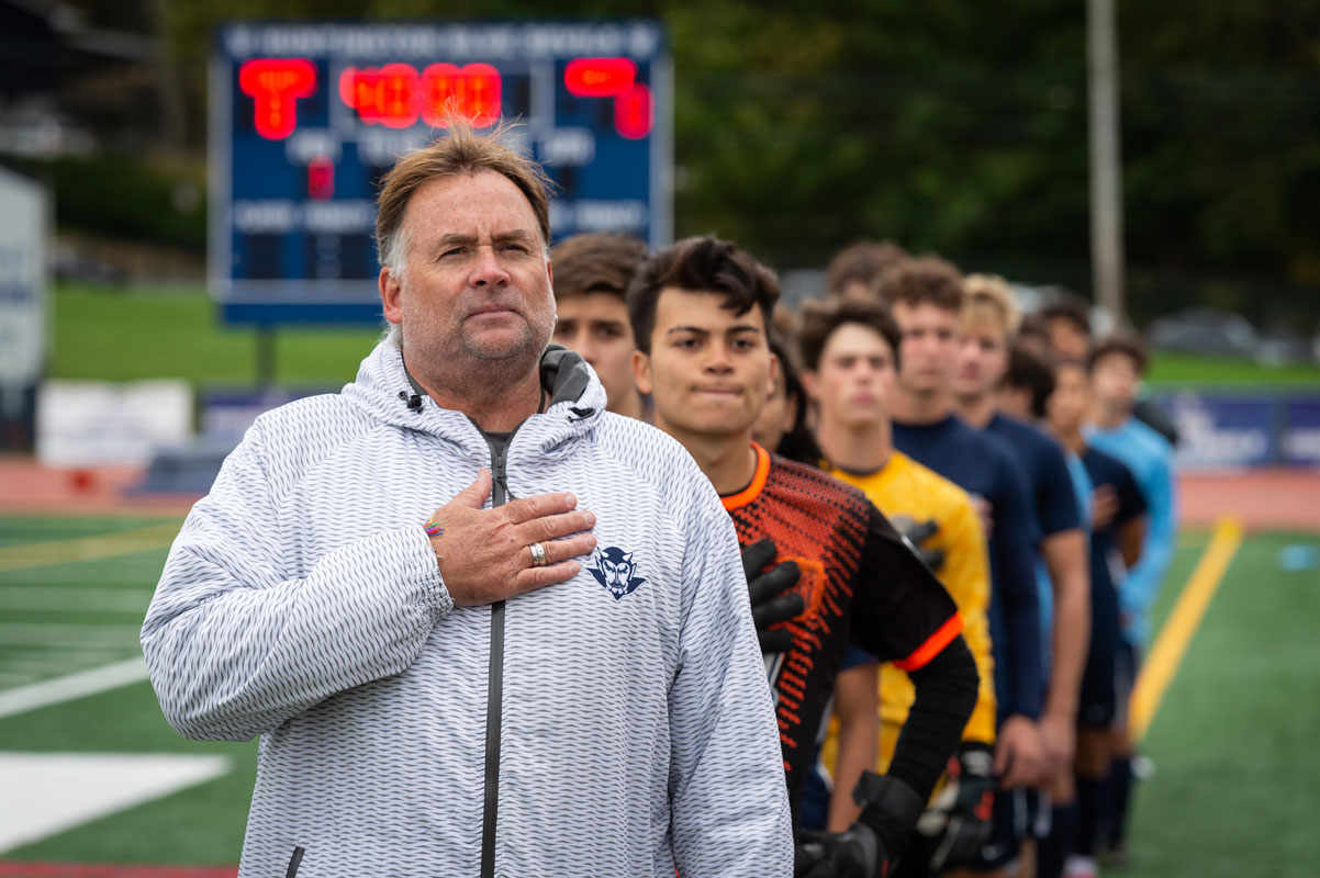 Huntington head coach John Pagano. (Darin Reed photo.)