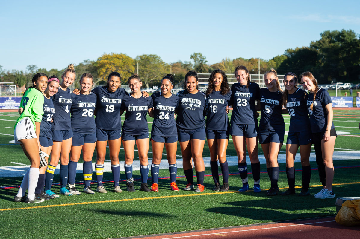 The Blue Devils had 13 seniors on the team. (Darin Reed photo.)