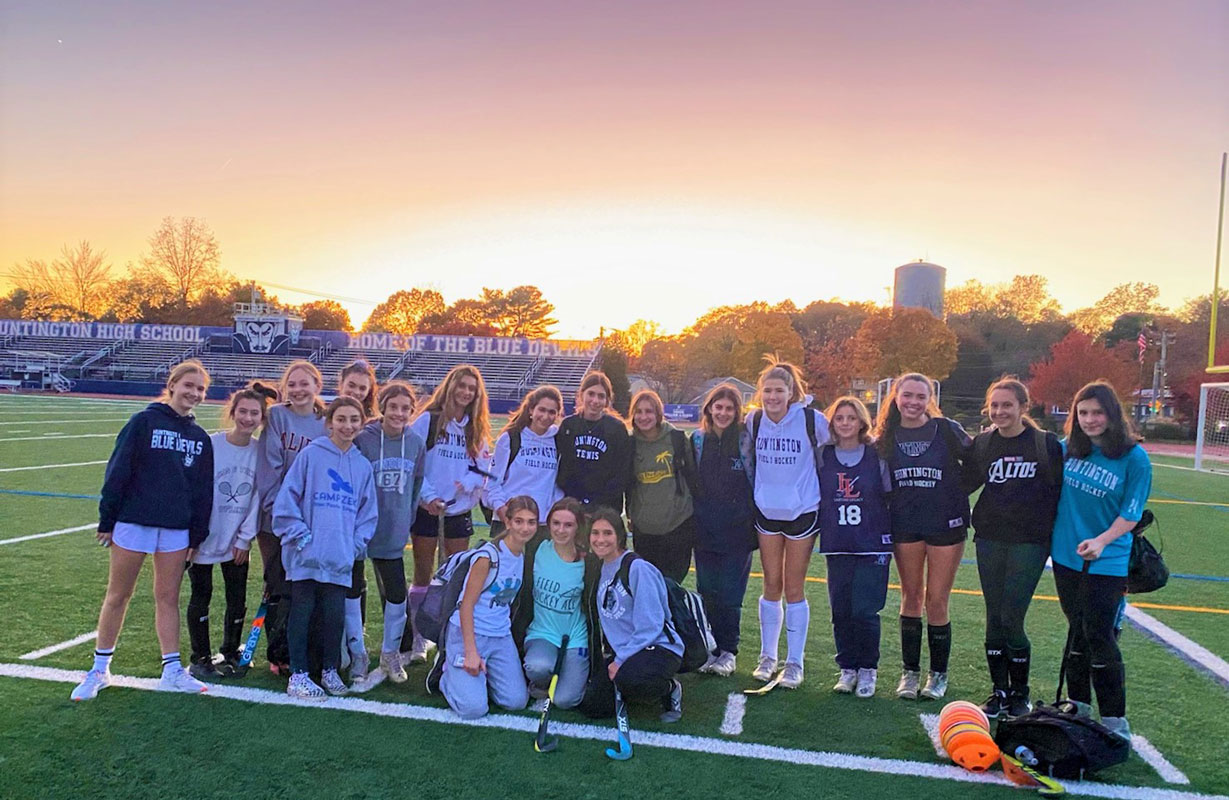 The Huntington field hockey team's two youth clinics were a fun experience for participants.