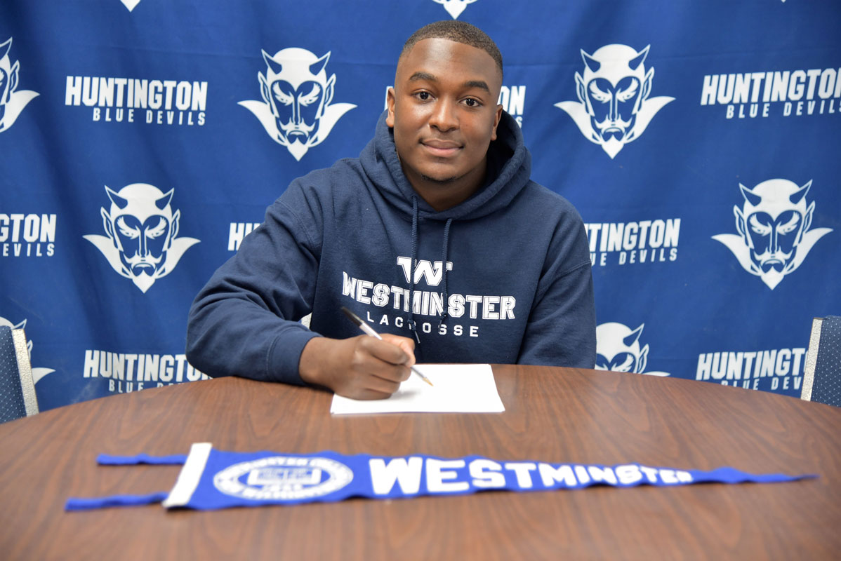 Senior Jahiem Hawkins has committed to play lacrosse at Westminster College.