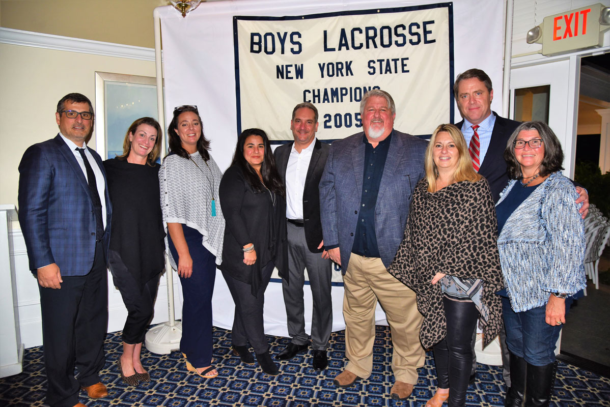 Huntington Booster Club officials at the Bay Club 