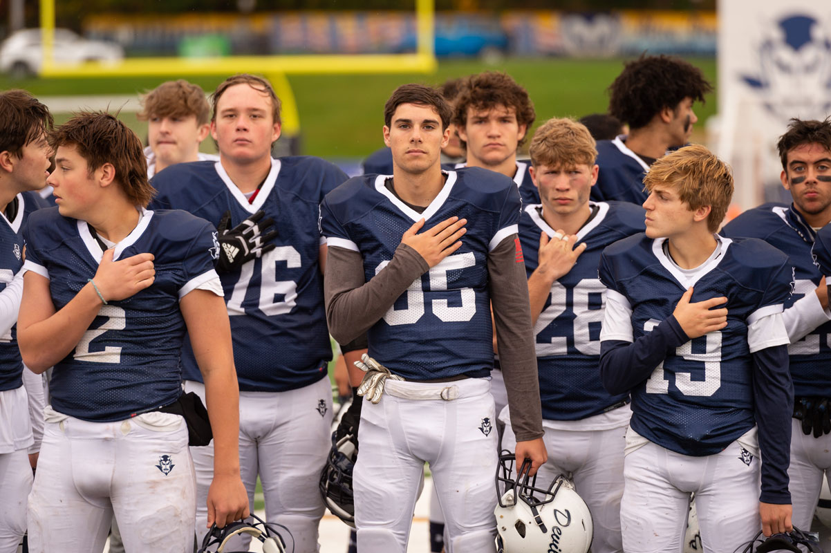 The Blue Devils won five games this fall and reached the playoffs. (Darin Reed photo.)