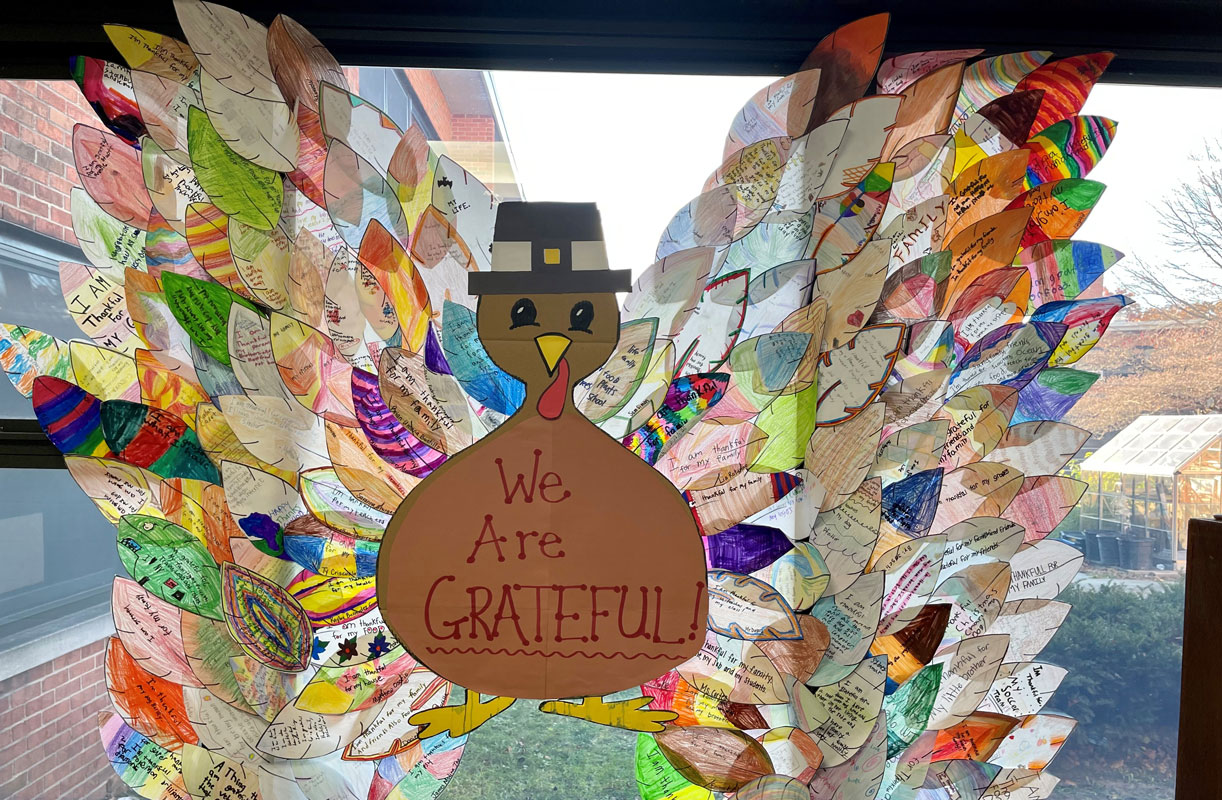 As Thanksgiving Day nears, Jack Abrams STEM Magnet School students are grateful.
