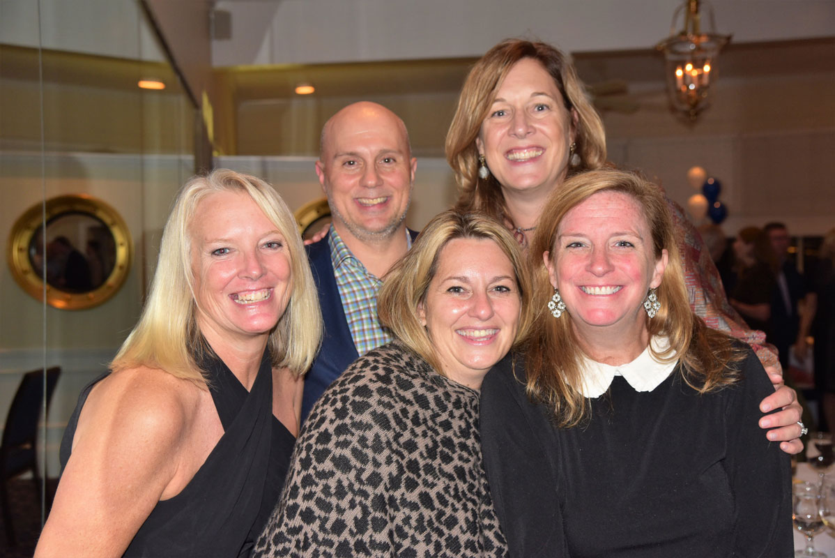 It was a fun time for the crowd of 150 at the Bay Club in Huntington.