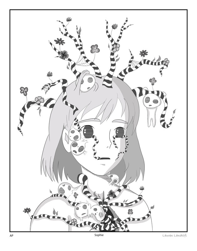 Lauren Landolfi created this piece of art that she titled Sophie.