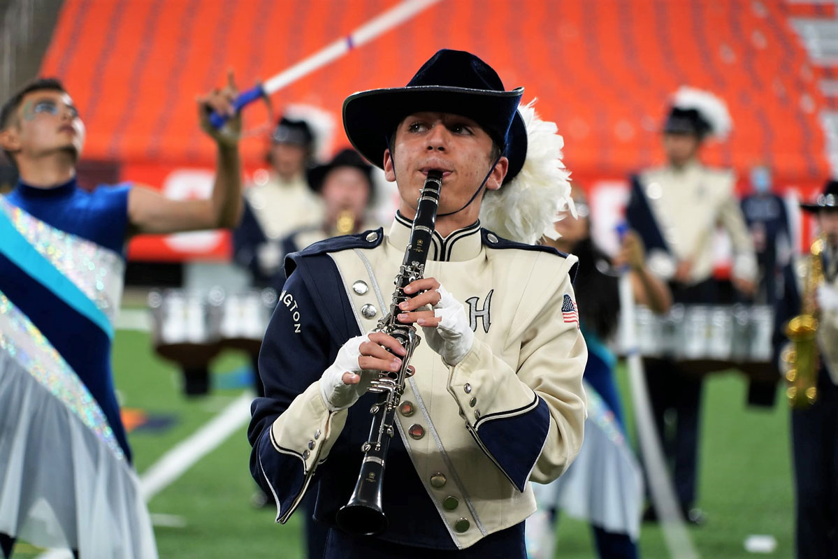 Blue Devil musicians and color guard members are the best of the best. (Gregg Geller photo)