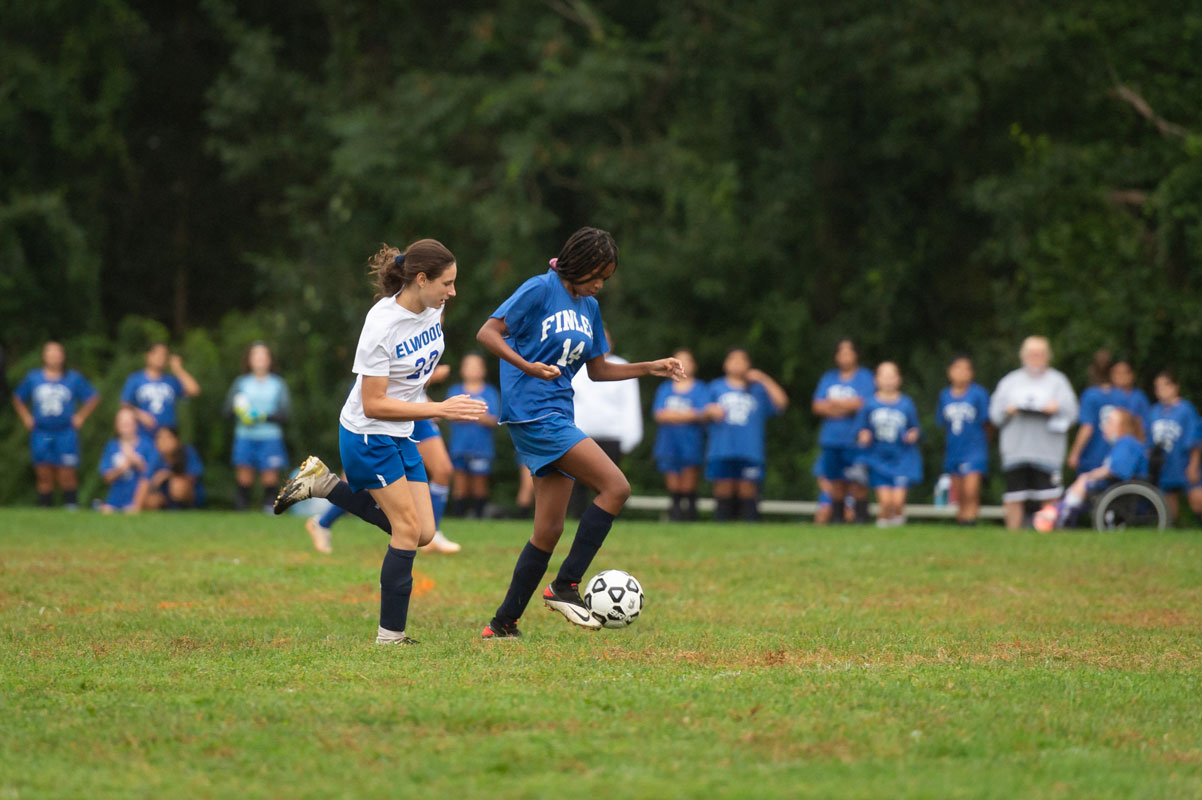 The Finley girls' soccer team is an aggressive bunch. (Darin Reed photo 