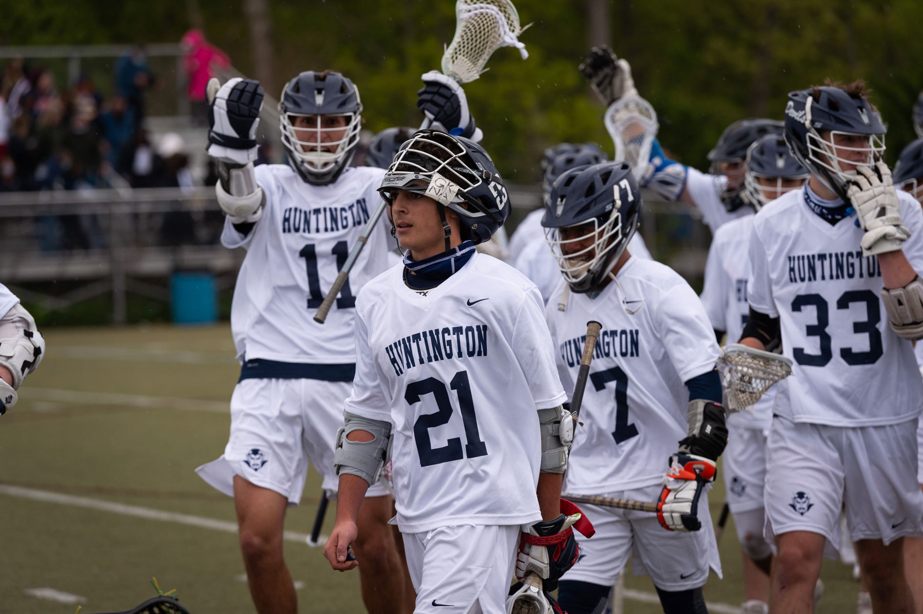Anthony Annunziata (No. 21) has committed to play lacrosse at Cornell University. (Darin Reed photo.)