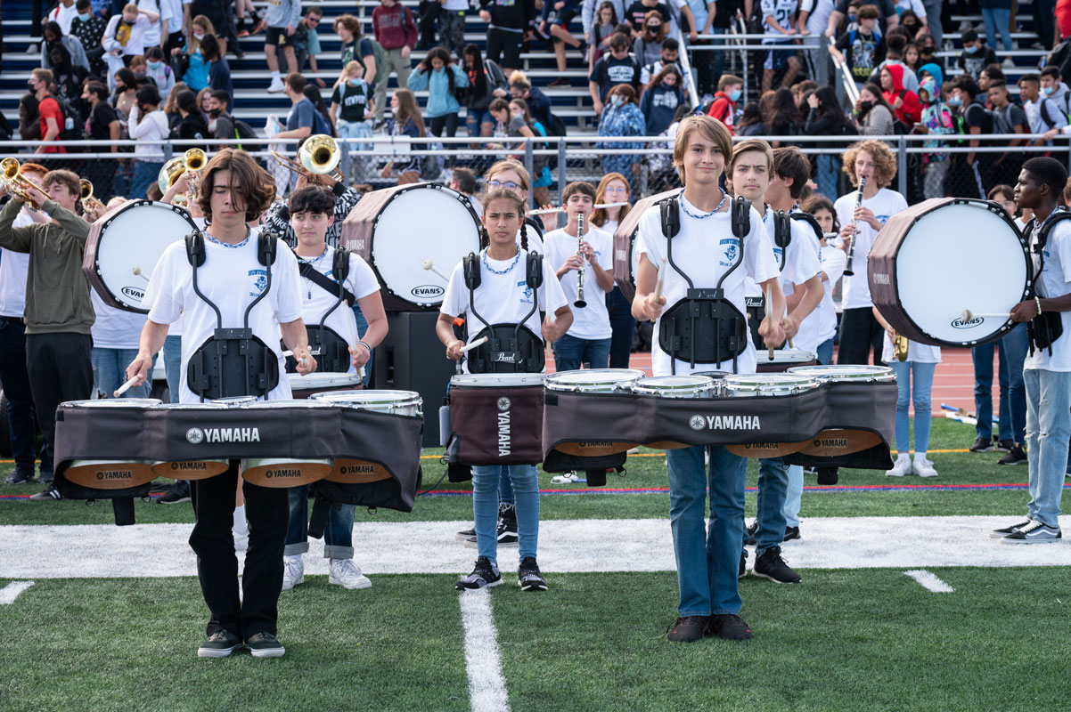 Blue Devil marching band members never fail to impress. (Darin Reed photo.)
