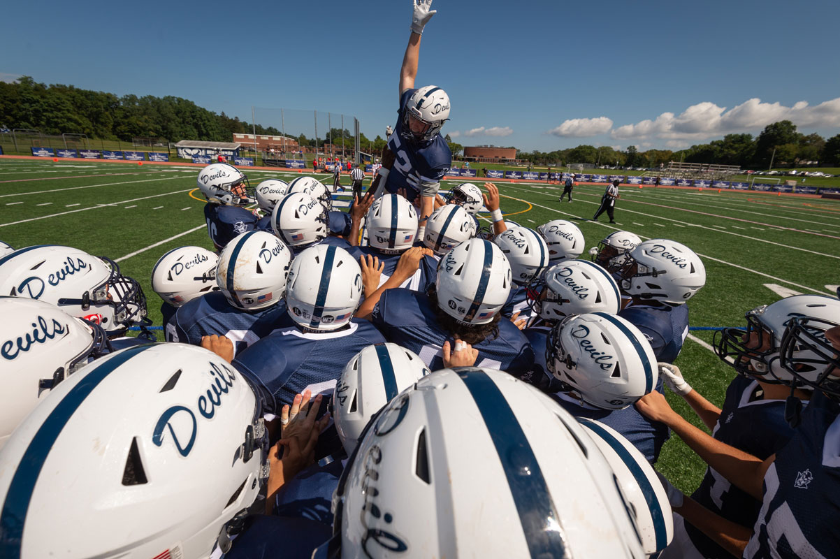 The Huntington football team will play West Babylon on Homecoming Day. (Darin Reed photo.)