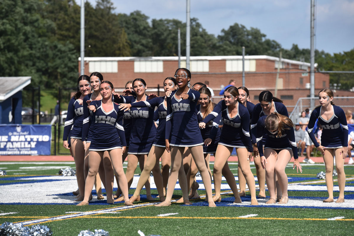 The Huntington Highsteppers performed at halftime of last Saturday's football game 