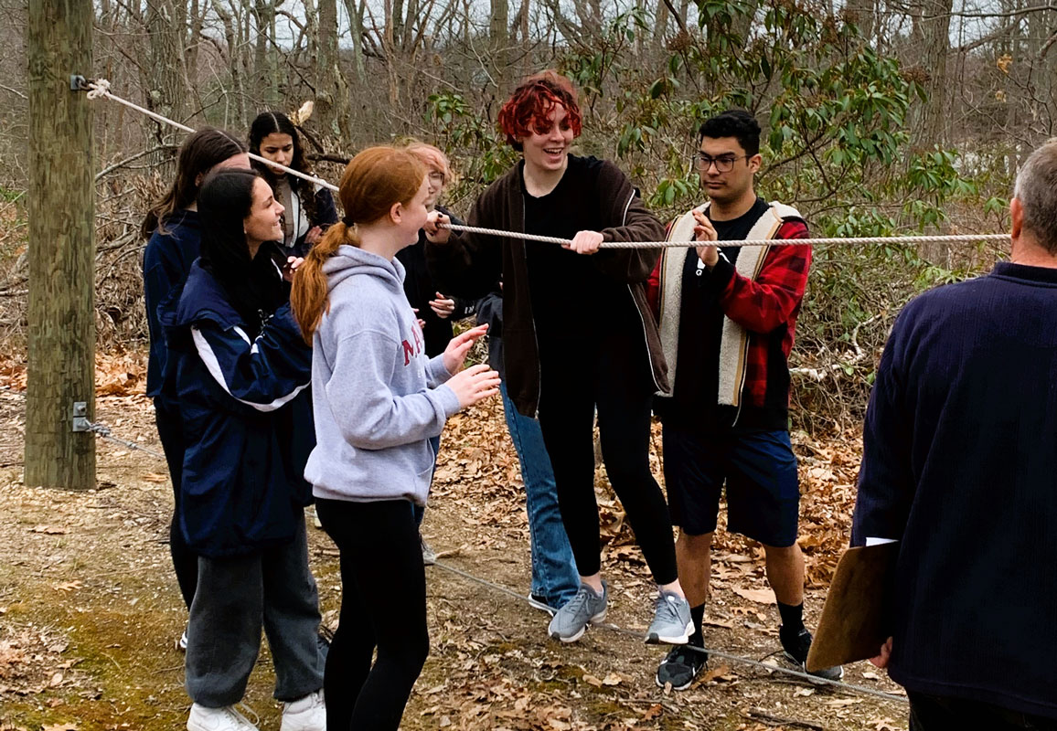 The Huntington Project Adventure students had a great time at Sunken Meadow 