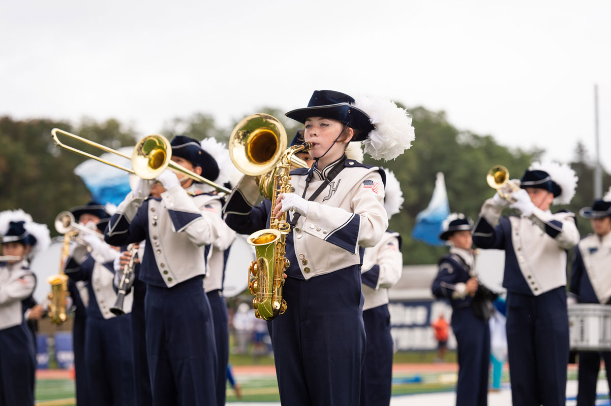 The Blue Devil marching band's 2022-23 leaders have been announced. (Darin Reed photo 
