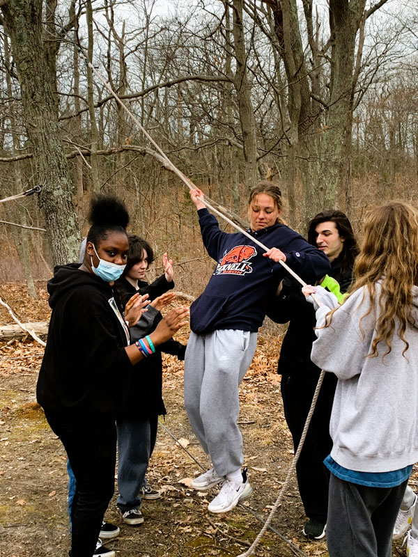 The Huntington Project Adventure students had a great time at Sunken Meadow 