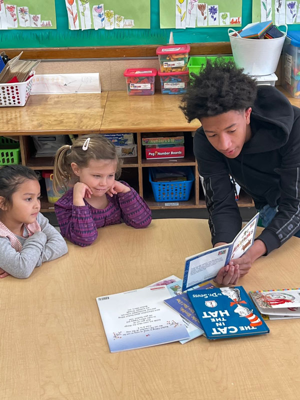 Clayton Ward had a pair of very attentive students to work with.