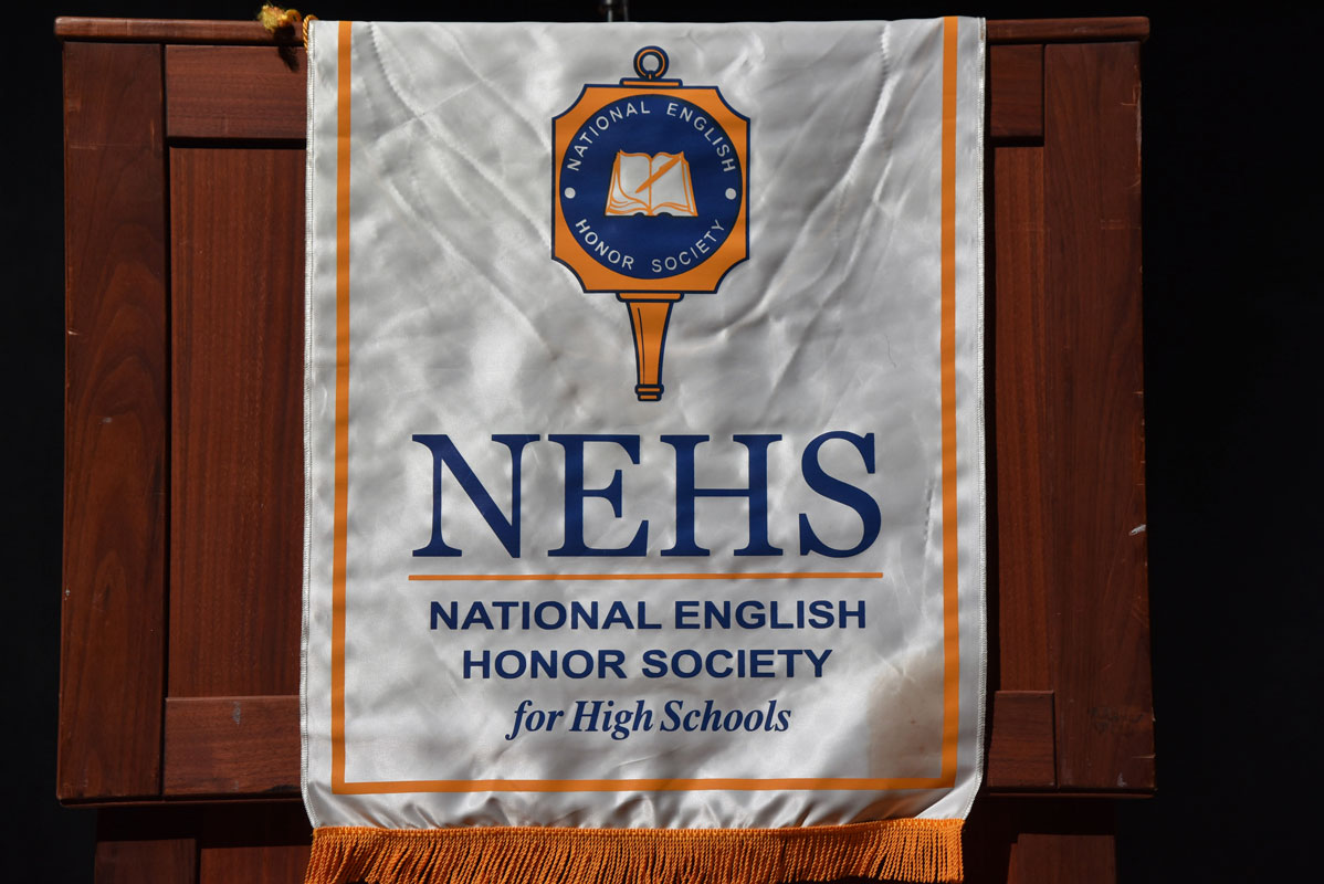 The English Honor Society inducted a new class of members this week 